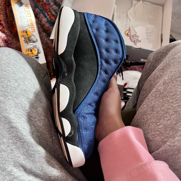 Jordan 13 Retro Brave Blue Size 10 men’s slightly used - Picture 2 of 9
